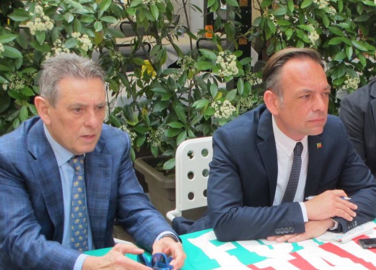 Roberto Cattaneo e Matteo Tosetto insieme in Forza Italia (foto da nota stampa del 3 maggio 2020 di Linea News)