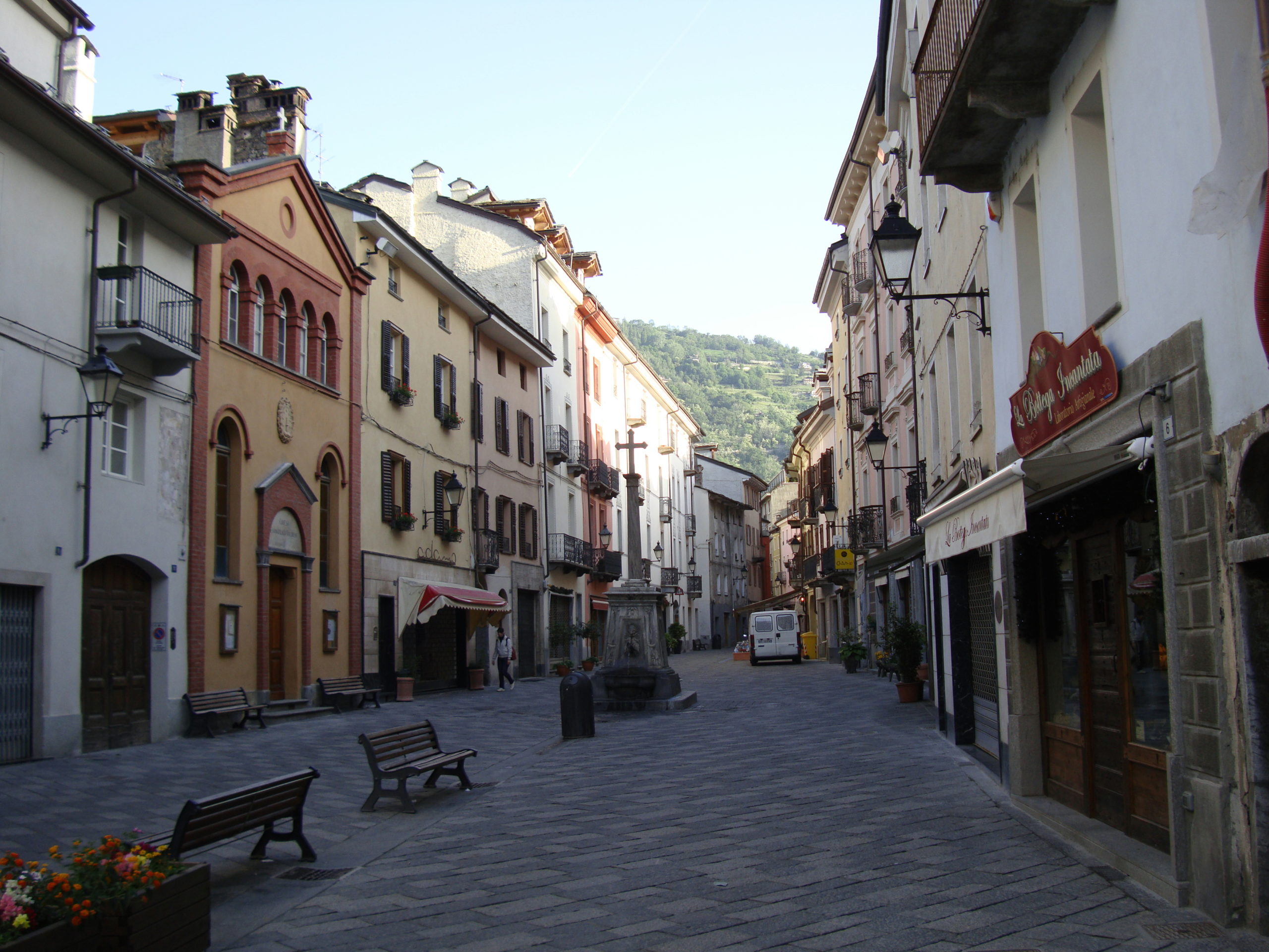 Scorcio dei vicoli di Aosta