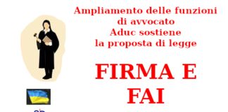 Ampliamento delle funzioni di avvocato. Aduc sostiene la proposta di legge