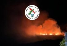 Ancora 3 roghi in atto a Fumane: operazioni di spegnimento dall’alto riprese questa mattina fumane