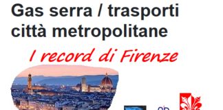 Gas serra / trasporti città metropolitane. I record di Firenze