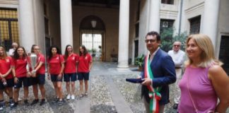 Il Vicenza Calcio Femminile ricevuto a Palazzo Trissino dal sindaco Francesco Rucco Vicenza Calcio Femminile