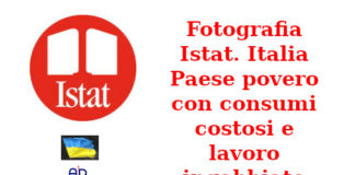 Fotografia Istat. Italia Paese povero con consumi costosi e lavoro ingabbiato