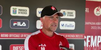Le dichiarazioni di mister Francesco Baldini e Tommaso Busatto al termine dell’amichevole dell’Lr Vicenza contro il Montebelluna Mister Francesco Baldini (Lr Vicenza)