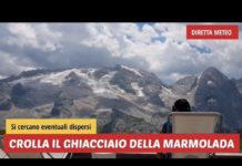 Marmolada, crolla ghiaccio: morti, feriti e dispersi. Ass. Bottacin: “sul posto soccorritori con unità cinofile”. Riscaldamento globale non si ferma Marmolada tragedia draghi canazei