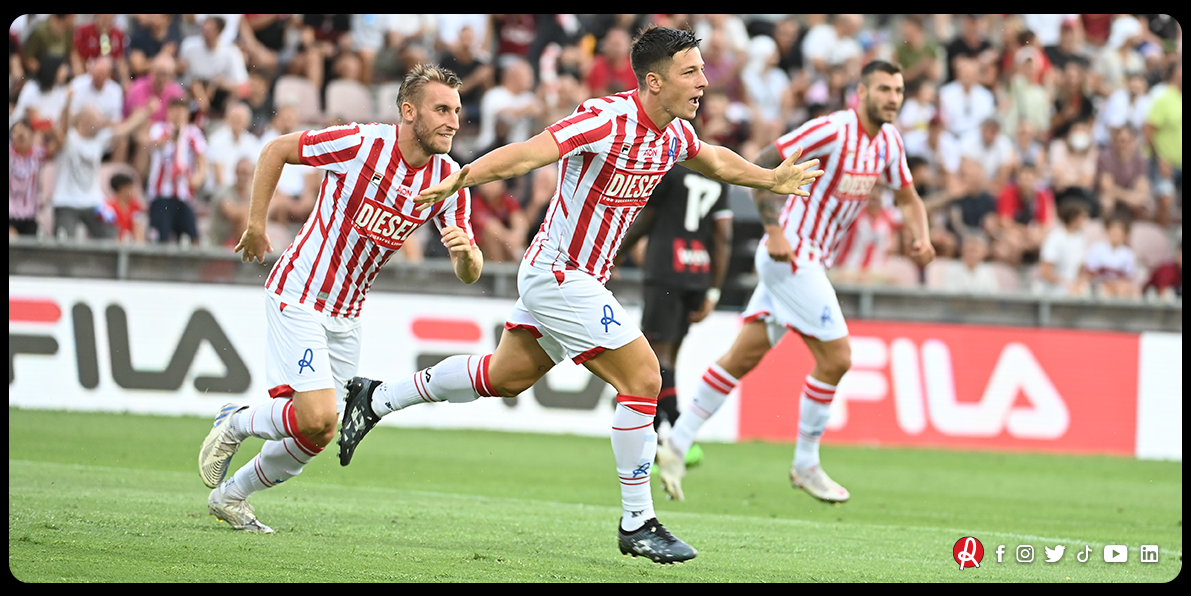 Alex Rolfini (Lr Vicenza) nell’amichevole contro il Milan