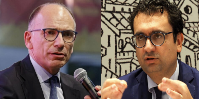 Enrico Letta e Francesco Rucco