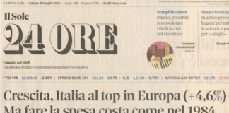 Il Sole 24 Ore azzera l’inflazione Il Sole 24 Ore azzera l'inflazione, il titolo da "interpretare"
