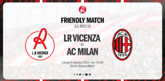 Apertura Curva Nord in occasione di LR Vicenza – Milan LR Vicenza - Milan abbonamenti