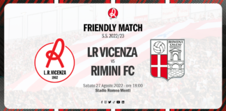 27 Agosto 2022: amichevole tra LR Vicenza e Rimini LR Vicenza Rimini Amichevole