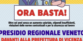 Presidio regionale a Vicenza dei lavoratori della vigilanza privata e degli addetti alla sicurezza Presidio regionale a Vicenza dei lavoratori della vigilanza privata e degli addetti alla sicurezza
