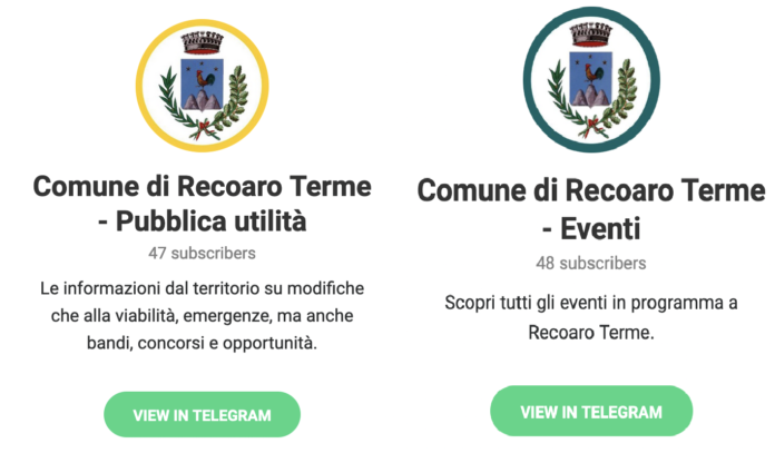 Recoaro Terme su Telegram