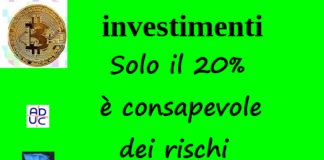 Cryptovalute investimenti: solo il 20% è consapevole dei rischi Cryptovalute investimenti