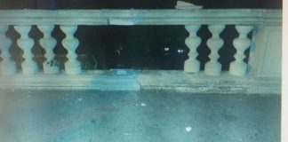 Monte Berico, balaustra di piazzale della Vittoria danneggiata nella notte