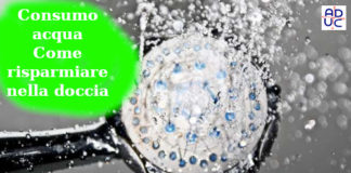 Consumo acqua. Come risparmiare nella doccia