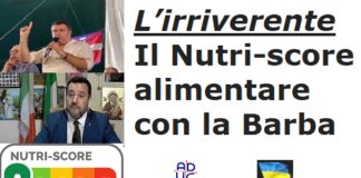 L’irriverente. Il Nutri-score alimentare con la Barba