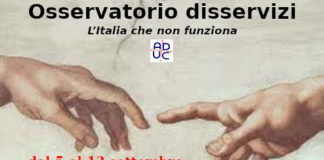 Osservatorio disservizi 5-12 Settembre. L’Italia che non funziona. Acquisti e prodotto finanziari in vetta
