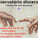 Osservatorio disservizi 12-19 Settembre. L’Italia che non funziona. Pubblica amministrazione ed energia in vetta