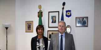 Questura di Vicenza, il vicequestore Marina Di Donato saluta e passa a Torino Marina Di Donato e Paolo Sartori