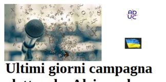 Ultimi giorni campagna elettorale. Alziamo le antenne