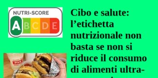 Cibo e salute: l’etichetta nutrizionale non basta se non si riduce il consumo di alimenti ultra-processati cibo e salute