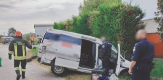 Sossano, scontro tra un camion e un portavalori: un ferito sossano incidente camion e furgone portavalori