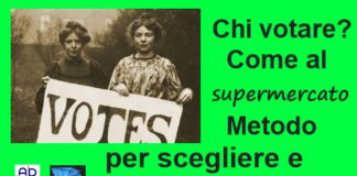 Chi votare? Come al supermercato: Metodo per scegliere e partecipare
