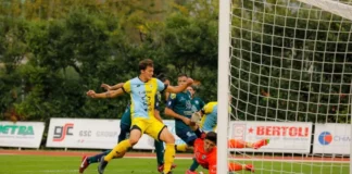 Spettacolo gialloceleste, l’Arzignano supera la Feralpi per 2 a 1: in rete Antoniazzi e Fyda Arzignano Valchiampo in azione