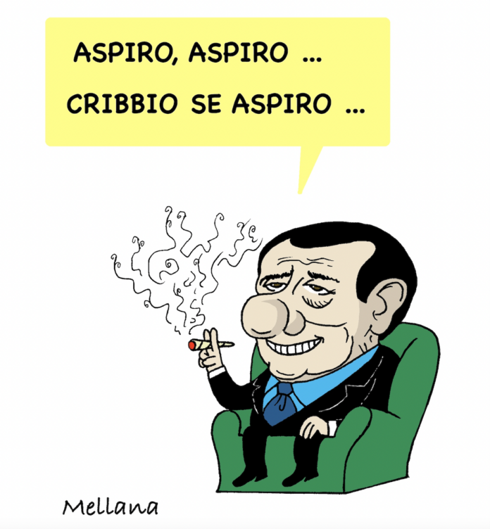 Berlusconi aspira, by Claudio Mellana