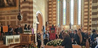 Funerali di Fabio Gazzabin ad Arcade, presente un commosso Luca Zaia Fabio Gazzabin