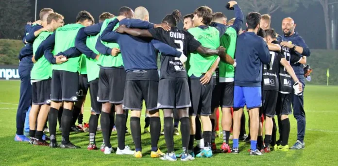 Fc Arzignano Valchiampo festanti a fine partita