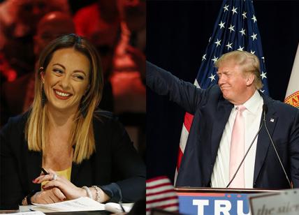 Giorgia Meloni e Donald Trump