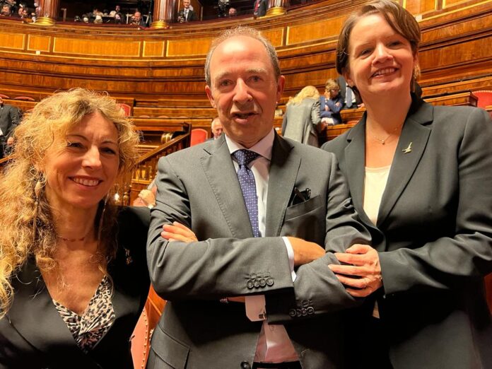 Nel nuovo Senato Pierantonio Zanettin (FI), nome come Ministro della Giustizia, con le altre vicentine Erika Stefani e Mara Bizzotto (Lega),