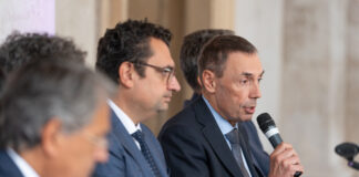 Compago, assemblea Agsm Aim: Quaglino “salvato” da Tommasi, Rucco contrario. Palla a collegio sindacale e a… opposizioni di Vicenza? Stefano Quaglino, consigliere delegato Agsm Aim, accanto a Francesco Rucco, sindaco di Vicenza