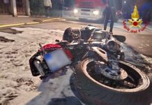 Auto contro moto a Bressanvido: vigili del fuoco di Vicenza spengono l’incendio e soccorrono il motociclista ferito Vigili del fuoco di Vicenza dopo un incidente