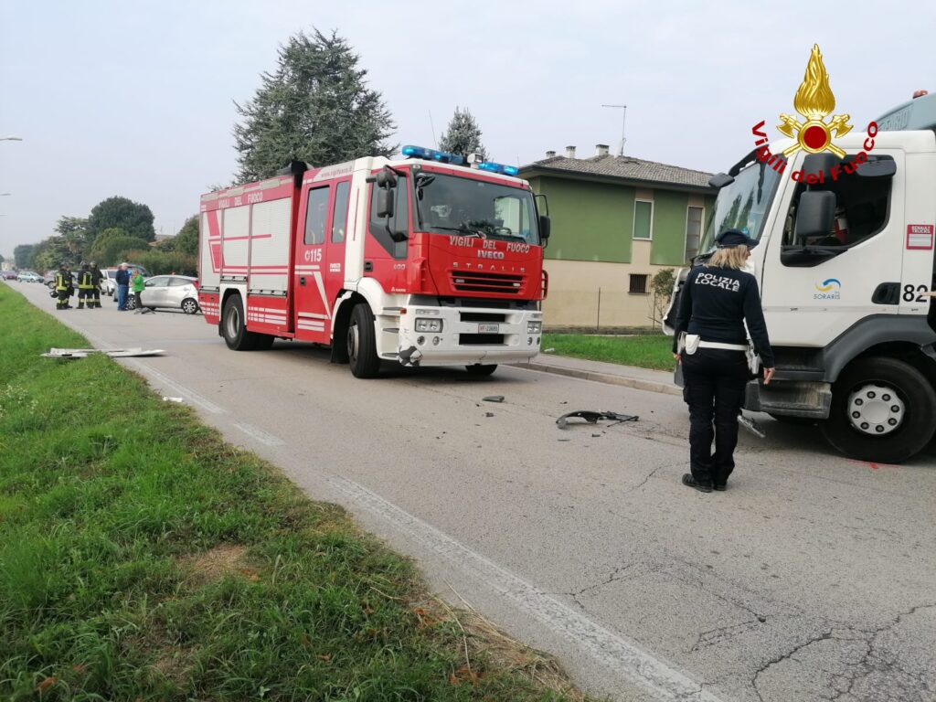 Vigili del fuoco di Vicenza in azione