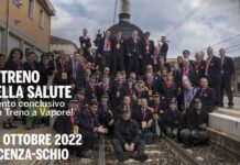 “Il treno della salute”, il sindaco di Vicenza Francesco Rucco alla partenza della storica locomotiva treno della salute