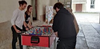 Biblioteca Bertoliana, donato un calcetto balilla a Palazzo Costantini Biblioteca Bertoliana