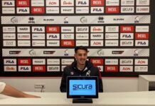 Le dichiarazioni di mister Francesco Baldini, Franco Ferrari e Thomas Sandon al termine di LR Vicenza-Juventus Next Gen Sandon con Baldini e Ferrari dopo Lr Vicenza - Juventus Next Gen