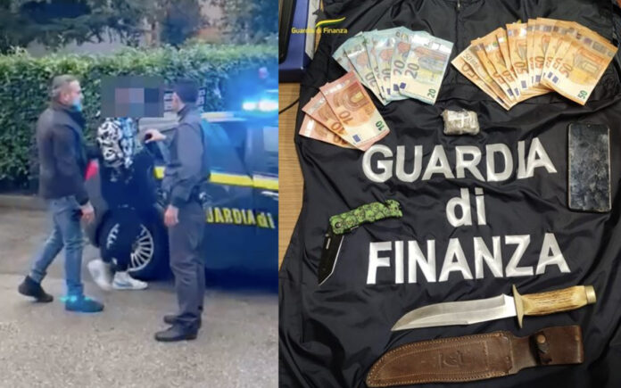 tunisino arrestato droga gdf vicenza