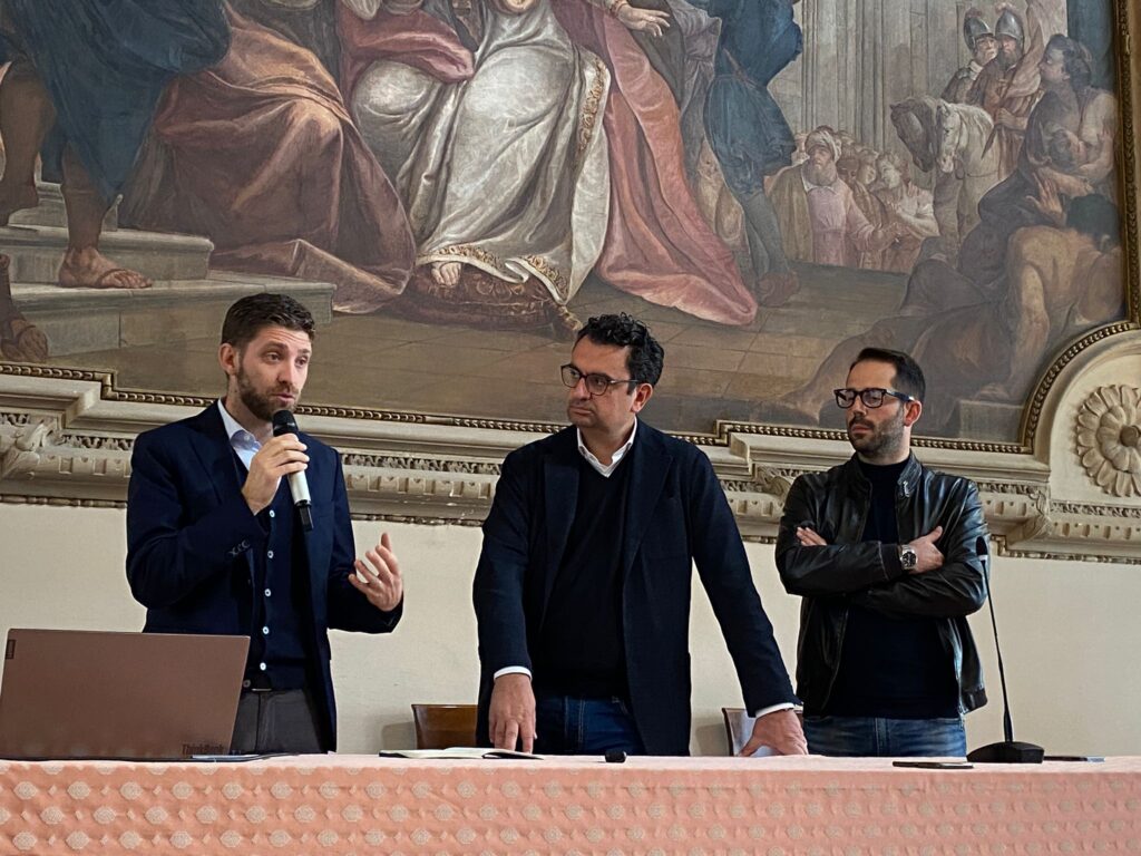 Con Rucco e Celebron l'architetto Lucio Rubini, referente del team di professionisti di coordinamento Tav Tac