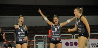 Volley serie A2 F, Eugenia Ottino (Anthea Vicenza Volley): “Unione e tanto lavoro le nostre basi per sfida col Soverato dell’ex Luca Chiappini” Anthea Vicenza Volley: Eugenia Ottino, schiacciatrice (maglia numero 9, foto di Antonio Trogu)