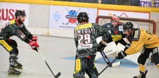 Hockey in-line: Mc Control Diavoli Vicenza: si riprende il campionato con una netta vittoria (0 -6 ) a Torre Pellice Federico Chiamenti – Diavoli Vicenza (foto Cristelle Lang)