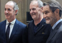 Manifesto per l’Autonomia, secondo Zaia presto la elaborerà la Conferenza delle Regioni manifesto per l'autonomia veneto luca zaia roberto calderoli Attilio Fontana