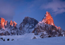 Dolomiti: ecco la neve. Registrati 20 centimetri a Cortina forti piogge dolomiti neve sanità in montagna meteo
