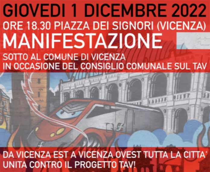 no tav protesta attraversamento vicenza