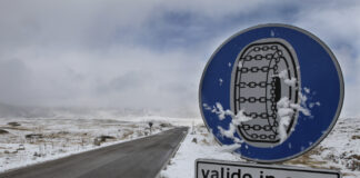 Obbligo di catene o pneumatici da neve a Vicenza e Provincia su 54 tratti di strade