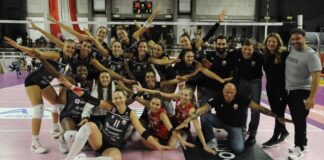 Anthea Vicenza Volley di scena domani, domenica 22 gennaio, alle 17:00 a Perugia contro il fanalino di coda 3M Anthea Vicenza Volley vittoriosa contro Perugia (foto di Antonio Trogu)