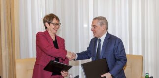 CDP e BERS: siglata nuova intesa a sostegno delle imprese nei Balcani Occidentali CDP e BERS: presidente BERS Odile Renaud-Basso e Dario Scannapieco ad e dg Cdp