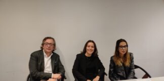 Italia Viva, Azione e Per una Grande Vicenza fondano la coalizione di Centro per le Amministrative 2023 Grande Centro: Massimo Dal Monte (Azione), Monica De Bortoli (Per una Grande Vicenza) e Francesca Carli (Italia Viva) - foto di Gianni Poggi
